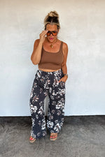 PREORDER- HADDIE FLORAL WIDE LEG PANTS