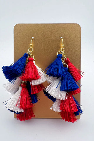 Bella Tiered Tassel Earrings