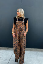 PREORDER- CHEETAH KARLI BOHO OVERALLS