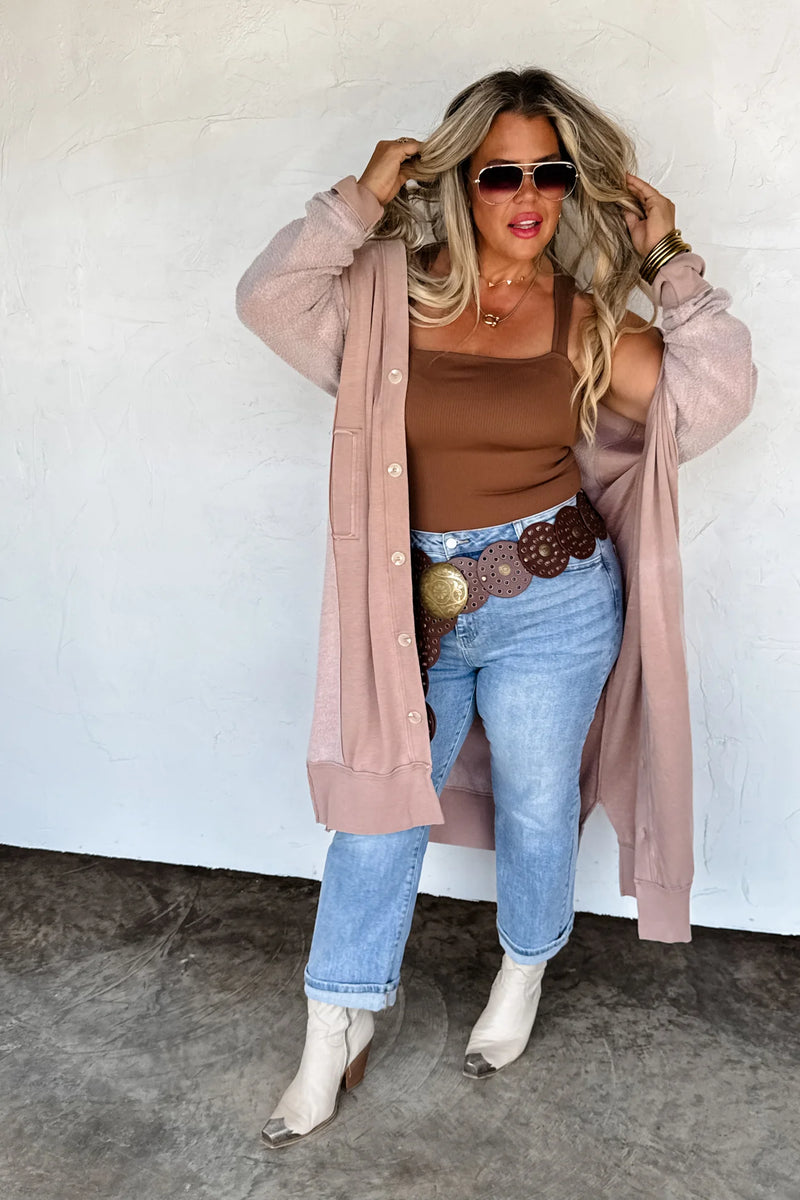 Preorder Desi Sweatshirt Cardigan