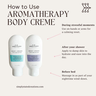 Aromatherapy Body Crème – Hydrating Moisturizer with Essential Oils