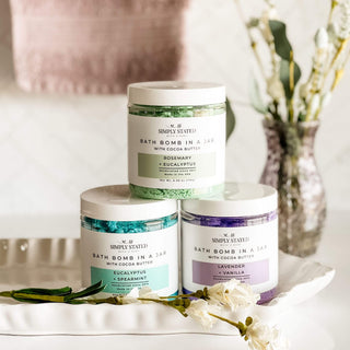 Aromatherapy Bath Bomb in a Jar – Relaxing Bath Soak with Essential Oils