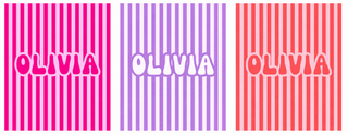 Custom Name Stripe Blanket Preorder