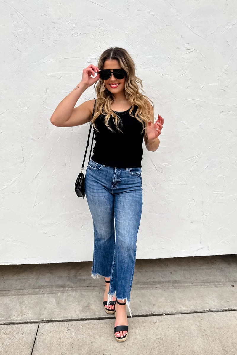 Non Distressed Blaken Jeans