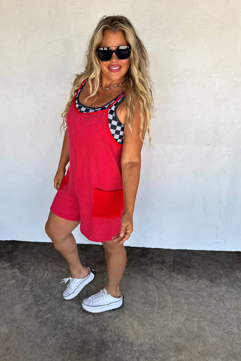 Preorder Kinsey Ribbed Romper