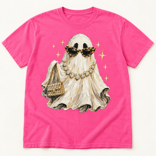 Boujee Ghost Tee Pink
