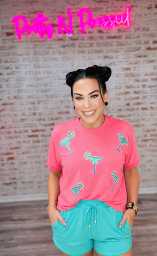 Margaritaville Sequin Patch Top