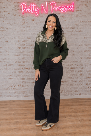 PREORDER- Mia Printed Pullover- Sylvie Snake