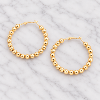 Beaded Hoops
