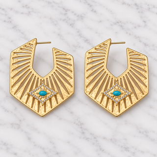 Sunrise Hoop Earrings