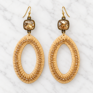 Creme Drop Earrings