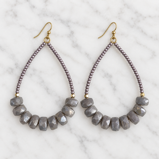 Lavender Drop Earring