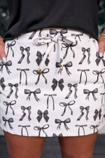 PREORDER- Midnight Bow Skort