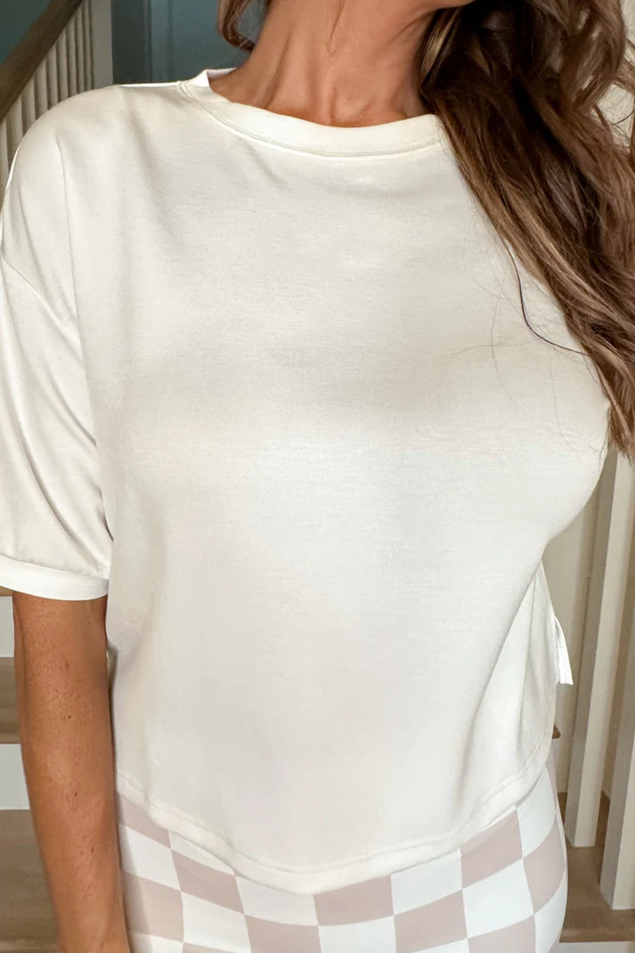 Preorder Casual Upgrade Half Sleeve Luxe Top
