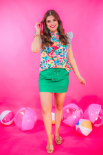 PREORDER-Solid Green Skort