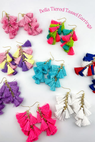 Bella Tier Tasseled Earrings