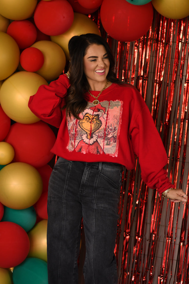 Vintage Grinch Swatch Sweatshirt