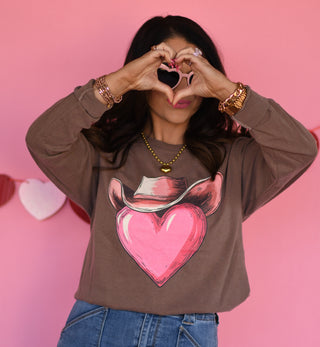 Heart Cowboy Hat Tee/Long Sleeve