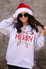 Merry Christmas Bow Tee / Sweatshirt