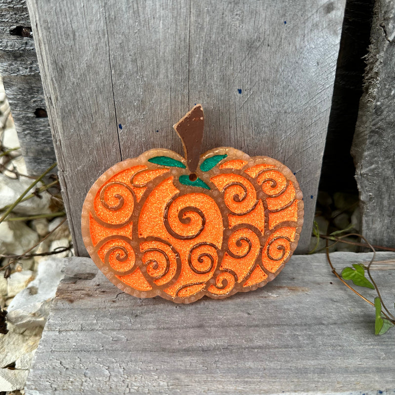 Fall Swirl Pumpkin Car Freshie