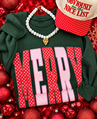 Merry Polka Dots Sweatshirt