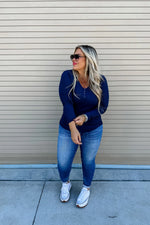 Brooklyn Snap Henley Top