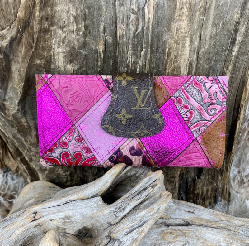 Pink Patchwork Wallet