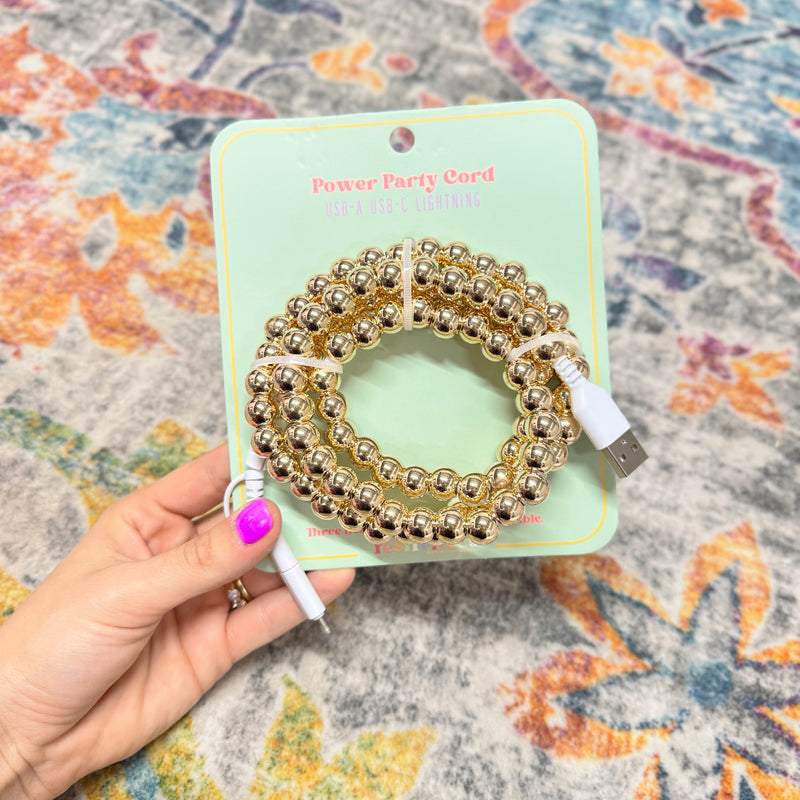 Beaded Phone Chargers USB/USB-C/Lightning