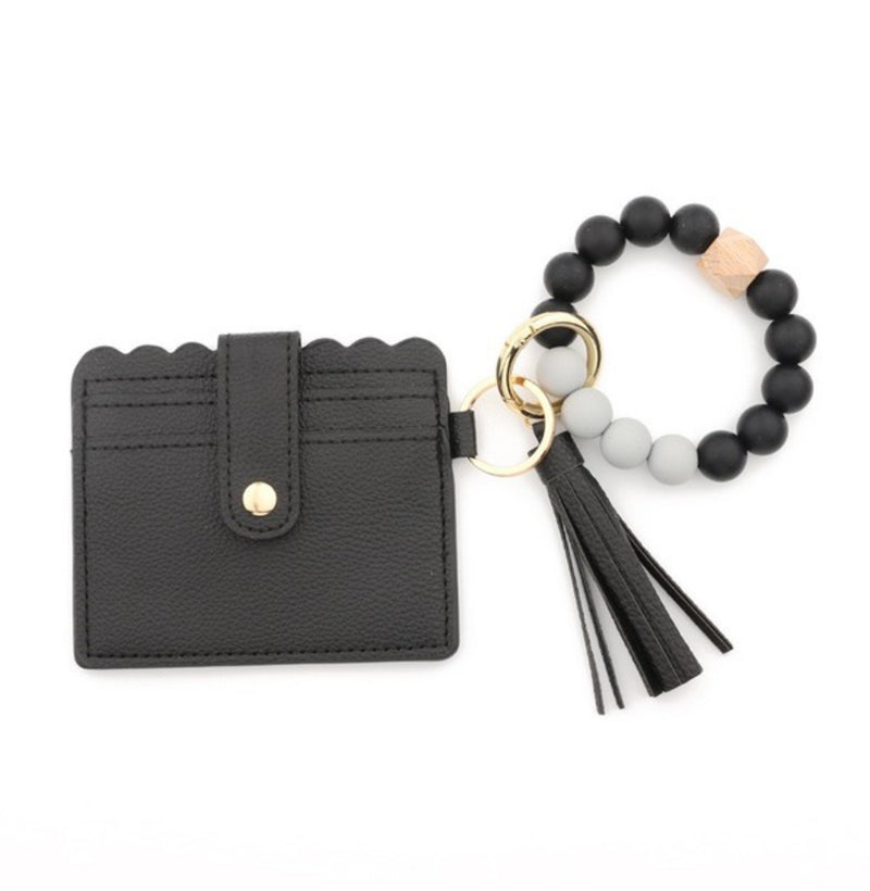 Beaded Wallet Card Holder