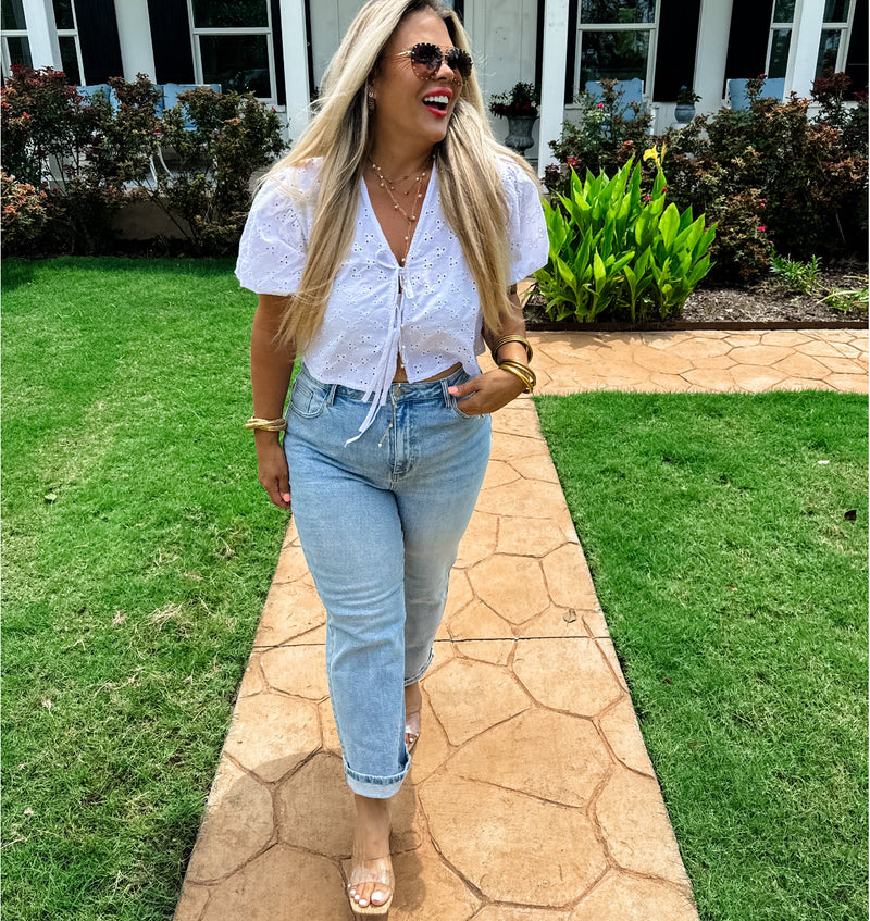 Preorder Alexis Cropped Straight Jeans