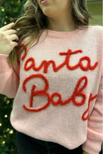 Santa Baby Pink Sweater
