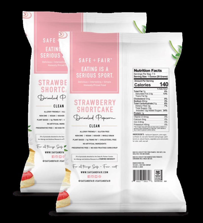 Strawberry Shortcake Drizzle Popcorn