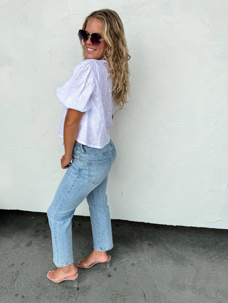 Preorder Alexis Cropped Straight Jeans