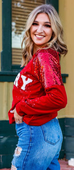 Merry Sequin Pullover