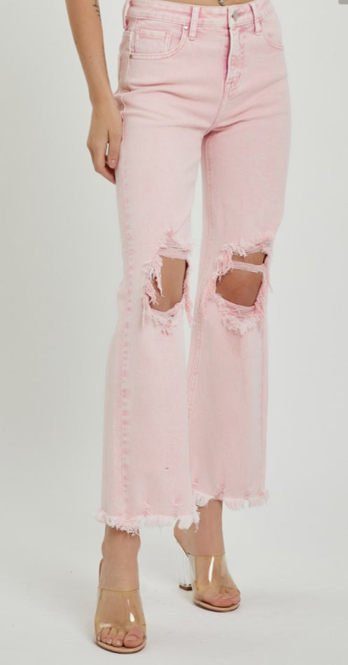 Pink & Pout Mineral Wash Jeans