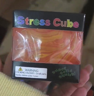 Tie Dye Stress Cube Squishy *READY TO SHIP*