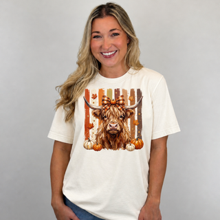 Highland Cow Fall Graphic Tee