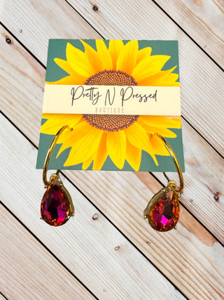 Fuschia Marine Earrings