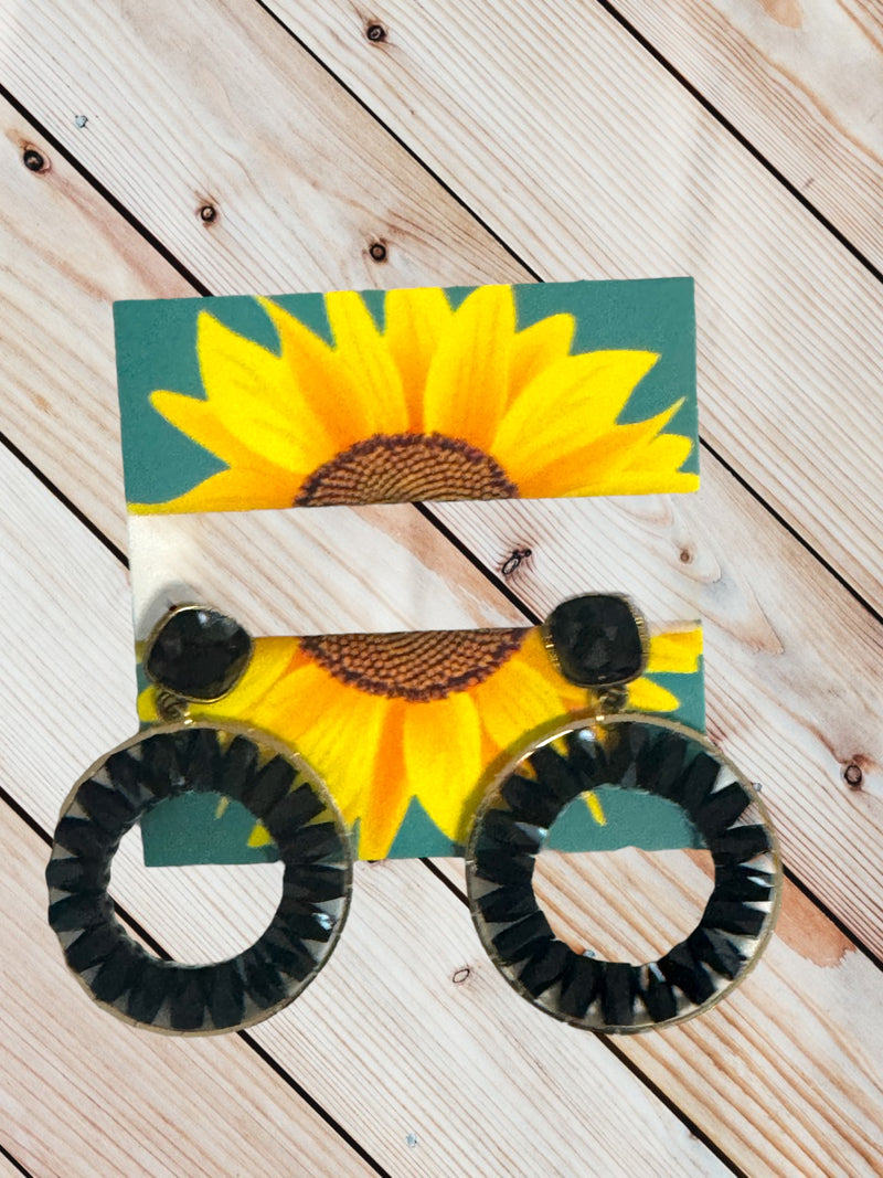 Roxi Black Earring