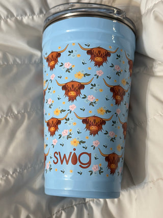 Swig Cow Flower Party Cup 24oz