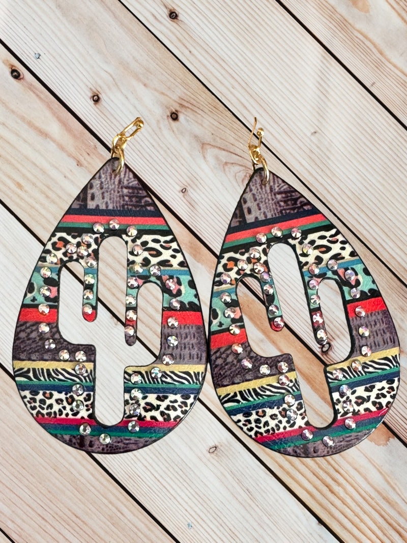 Cactus Bling Earring