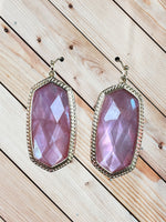 Bevel Drop Earrings