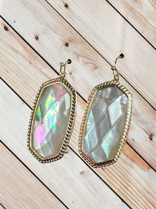 Bevel Drop Earrings