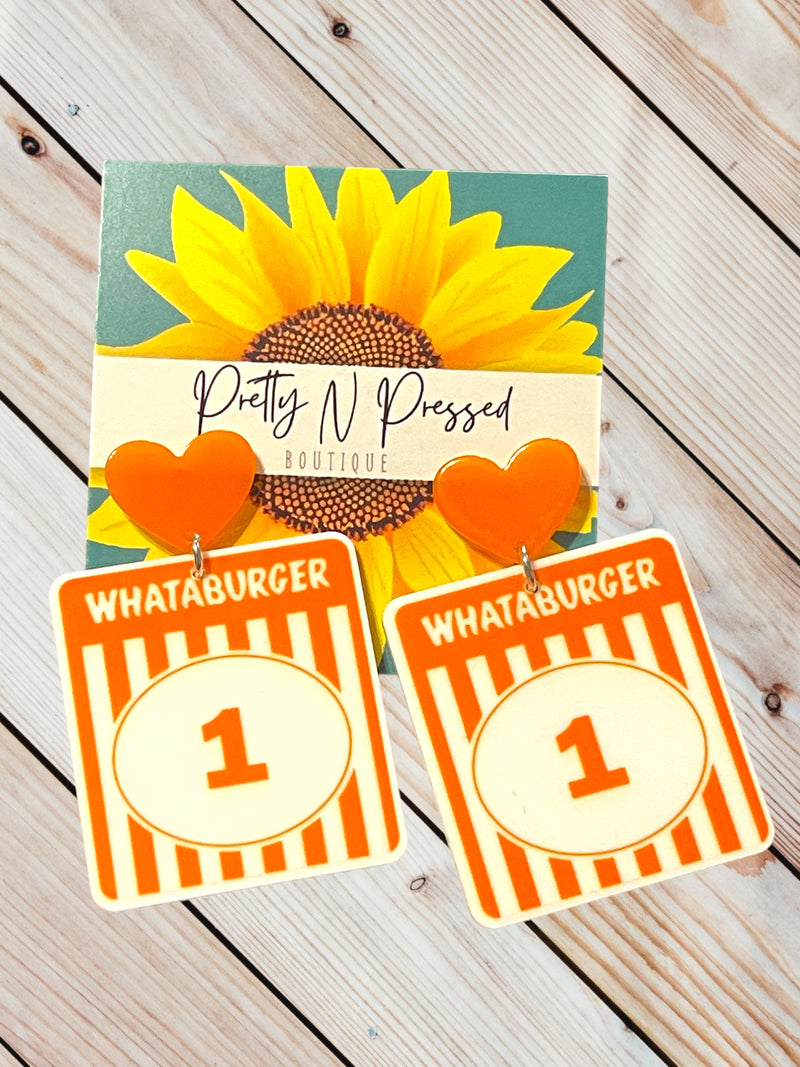 Whataburger Earrings