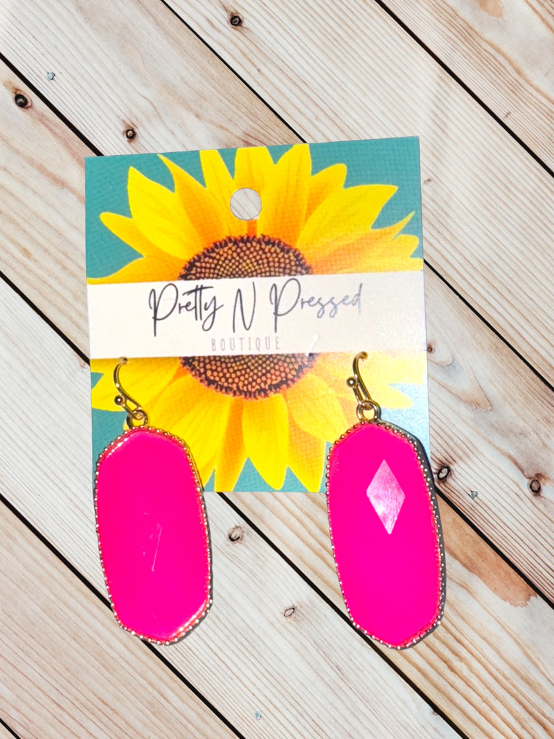 Pinky Drop Earrings