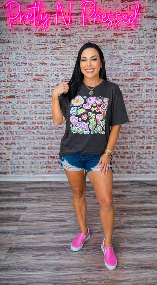 Leopard Floral Icons Tee