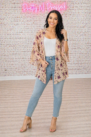 Dainty Layers Floral Kimono