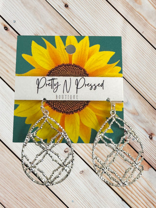 Cross the Line Earrings