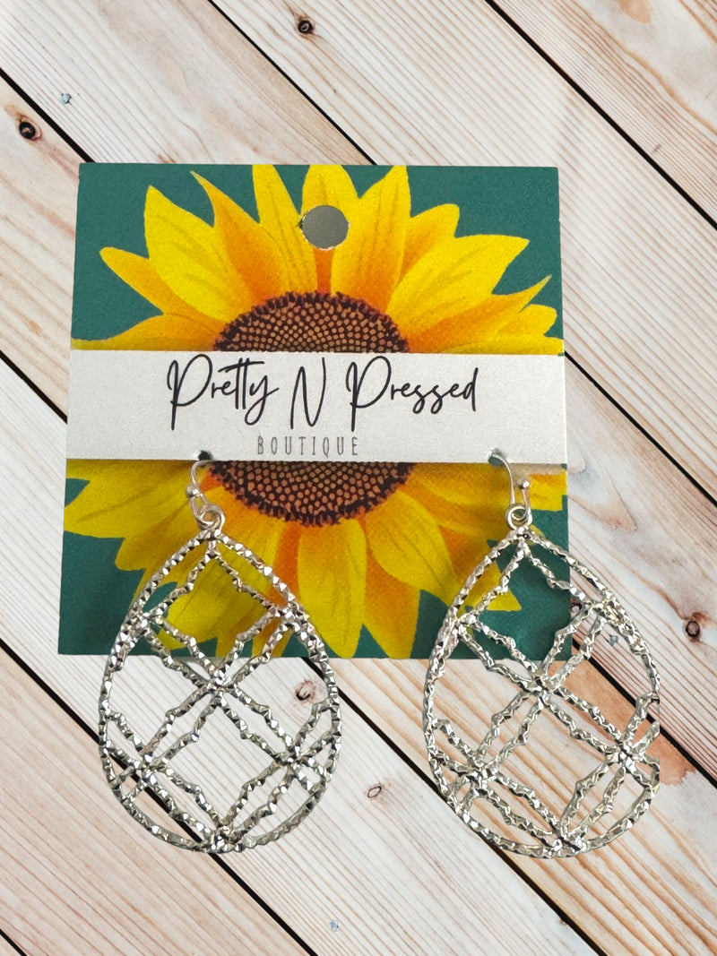 Cross the Line Earrings
