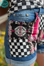 Patched Up Shorts